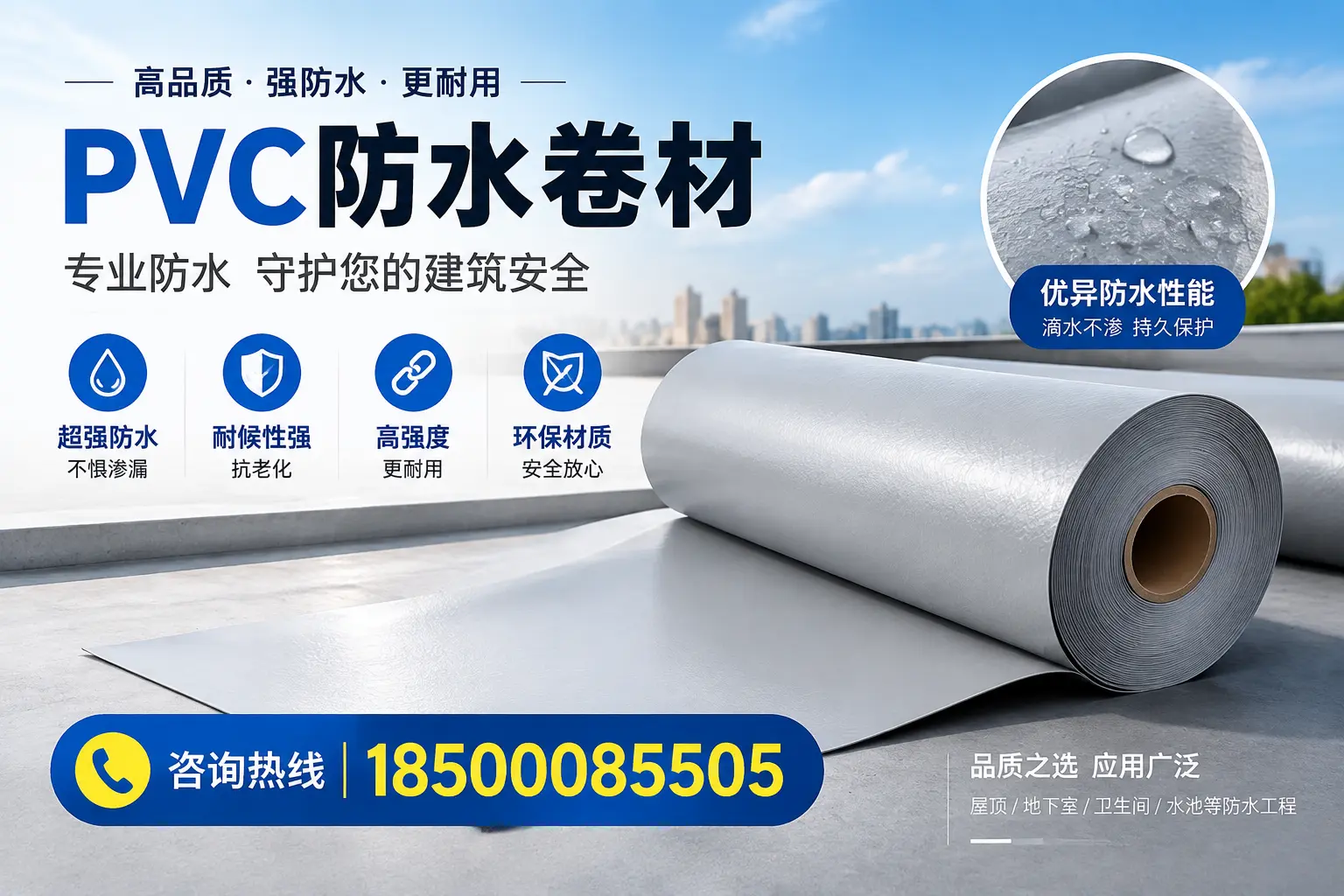 盐城地区pvc防水卷材的市场现状与发展趋势